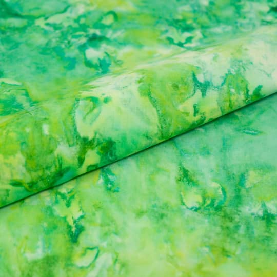 SINGER Batik Green Tone Cotton Fabric